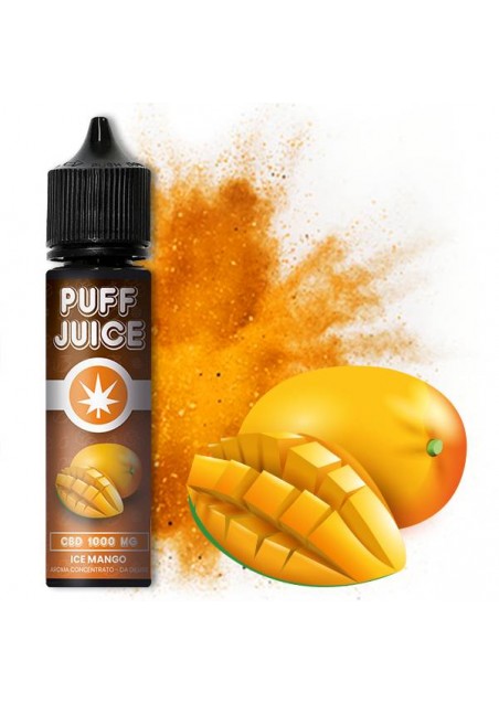 Puff Juice - Aroma Ice Mango + Glicerolo - CBD 1000mg - 40ml
