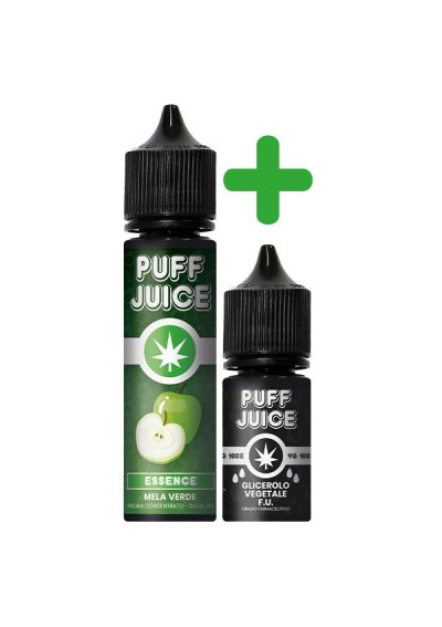 Puff Juice - Aroma Mela Verde + Glicerolo - CBD 1000mg - 40ml