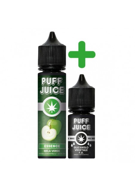 Puff Juice - Aroma Mela Verde + Glicerolo - CBD 1000mg - 40ml