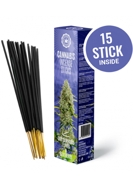 Bastoncini di Incenso profumati Mirtilli e Foglie Fresche di Cannabis - Haze Holland