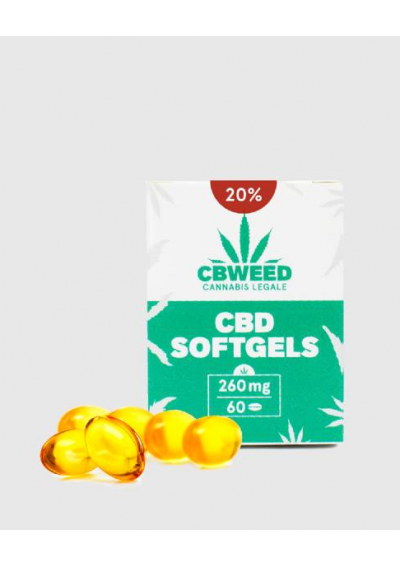 CBD Softgel Capsules 20% (2000mg) CBD - 60 Caps - CBWEED