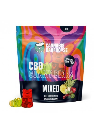 CBD fruit gummies - 30g, 22 pcs x 4 mg CBD - Cannabis Bakehouse