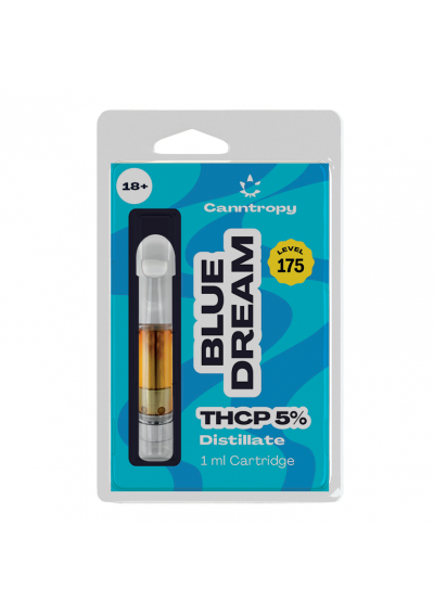 THC-P Vape Cartridge - Blue Dream 5% THCP, 1 ml - 600 Puffs, Disposable - Canntropy