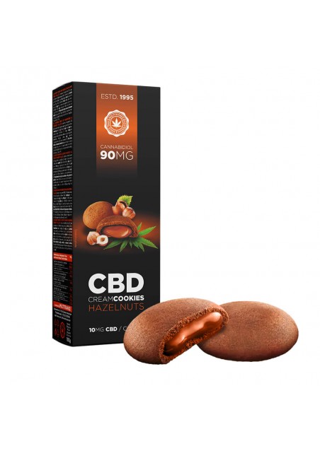 Biscotti CBD alla Cannabis Ripieni di Crema alle Noci - 90mg CBD, 150 g - Haze