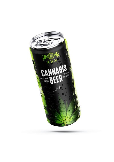 Cannabis Lager Beer - 4.9% Alc. - 500ml - Haze