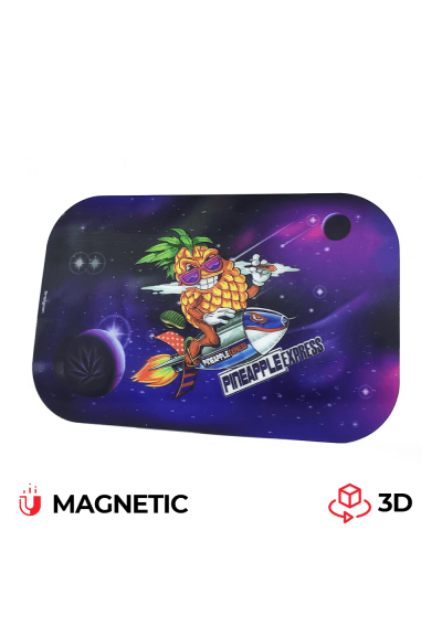 Cover Magnetica in 3D per Vassoi in Metallo misura Media cm 17x27 - Pineapple Express - Best Buds