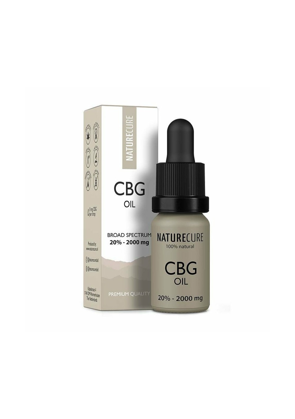 CBG Oil - 20% CBG, 2000mg, 10ml - Nature Cure