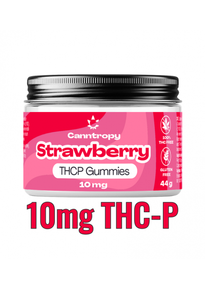 THC-P Strawberry Gummies, 10 pcs - THCP 10mg, Gluten Free, 44g - Canntropy