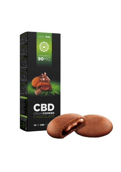 Biscotti CBD alla Cannabis Ripieni di Crema al Cioccolato - 90mg CBD, 150 g - Haze