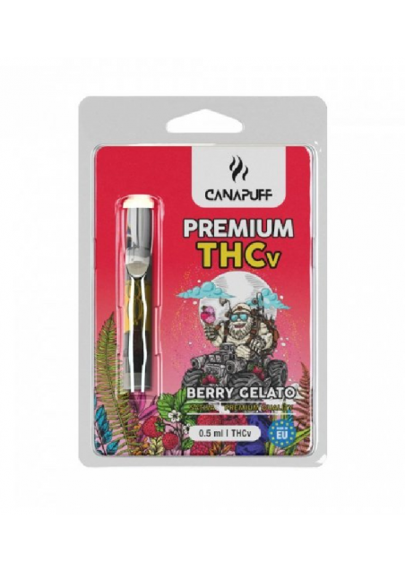 THC-V Cartridge/Atomizer - Berry Gelato - 0.5ml, 79% THCv - 250 Puffs - CanaPuff