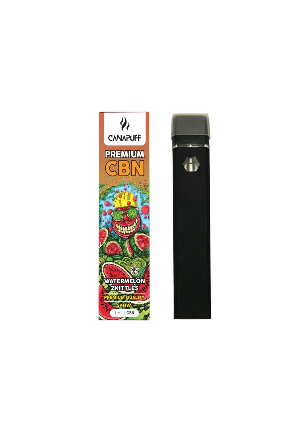 CBN Dispositivo Usa e Getta 1ml - Watermelon Zkittles - 89% CBN - Canapuff