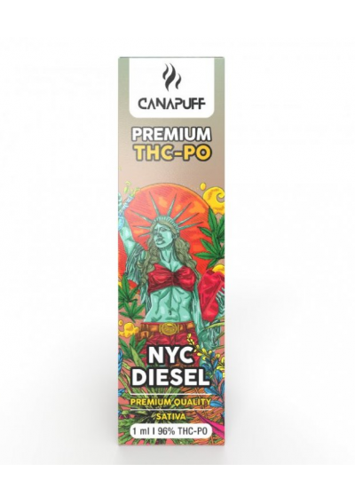 THC-PO Vape Device 96% - NYC Diesel, 1ml, Disposable, up to 600 puffs - Canapuff