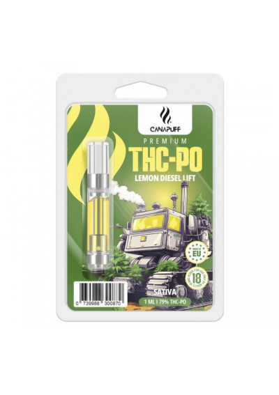 THC-PO Cartuccia Atomizzatore 96% - Lemon Diesel Lift, 0.5ml, 250 puffs - Canapuff