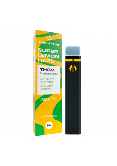 THC-V Disposable Vape Pen - Super Lemon Haze, 1ml, 500 puffs - THCV 20%, CBG 60%, CBN 20% - Canntropy