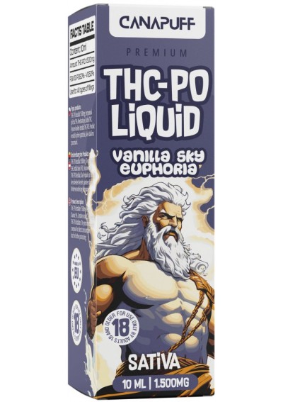 THC-PO Liquido Svapo - Vanilla Sky Euphoria, 10ml - 1500mg THCpo - Canapuff