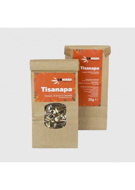 Tisanapa – Canapa, Arancia e Cannella - gr.25 Thè e Tisane CBD