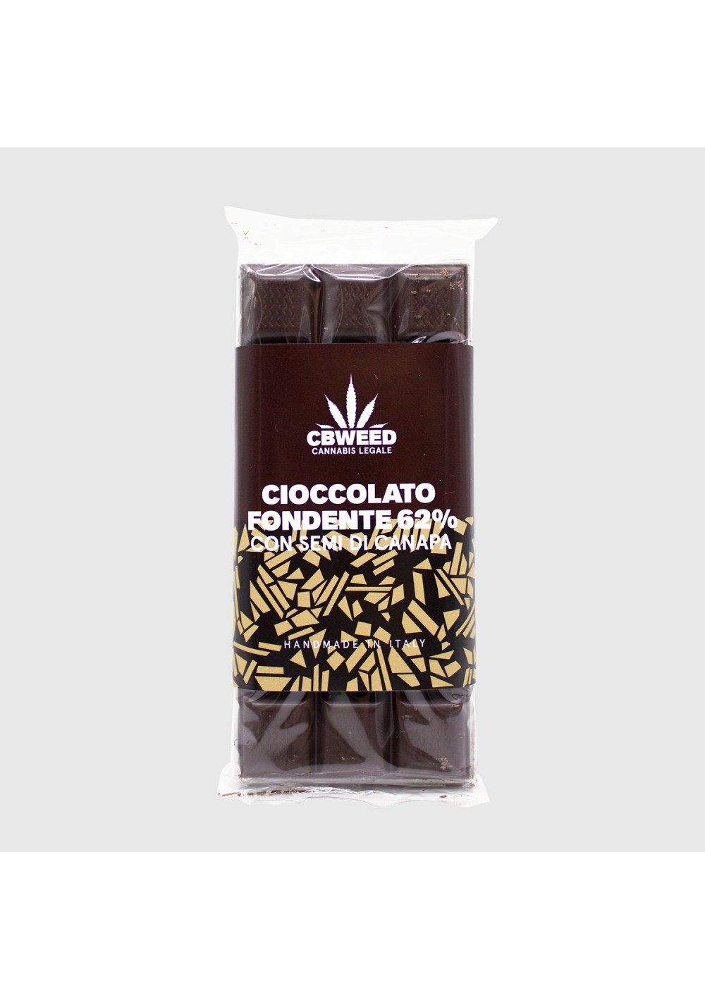 Barrette cioccolato con semi di canapa - CBWEED Alimentare