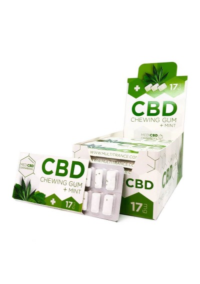 MediCBD - Chewing Gums alla Cannabis e Menta 17mg CBD senza THC