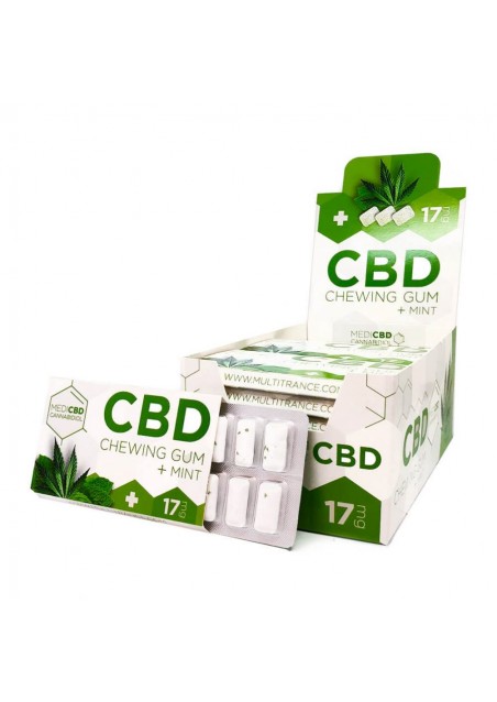 MediCBD - Chewing Gums alla Cannabis e Menta 17mg CBD senza THC