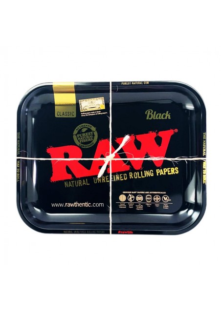 RAW - Metal Ashtray Large Black/Red